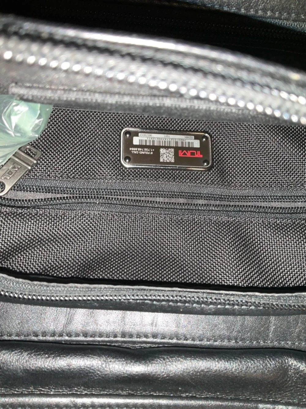 Tumi all leather Alpha backpack,